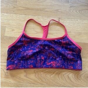C9 by champion reversible purple pink pattern sports bra work out medium M